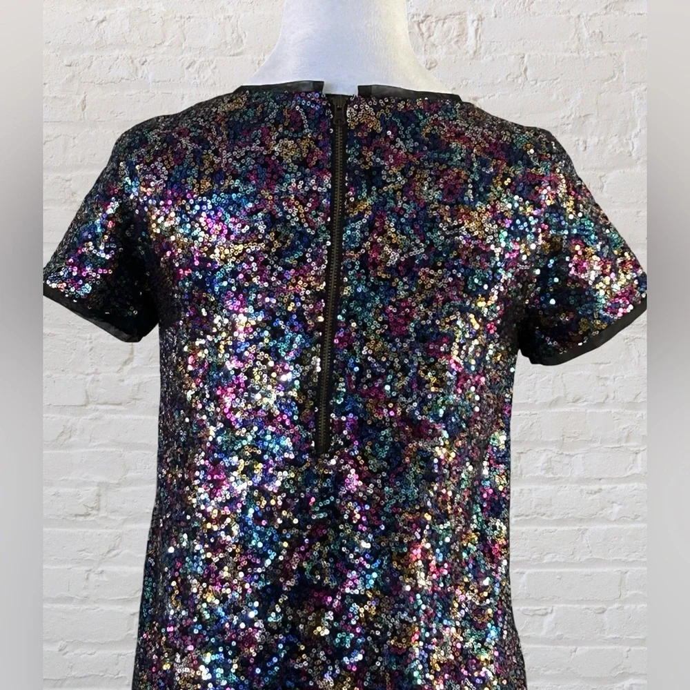 Gap Kids Girls Multi Color Shirtsleeve Sequin Party Special Event Dress Sz XXL